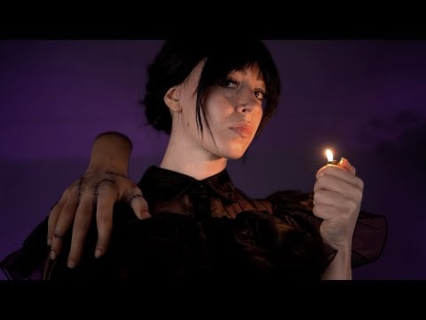 ASMR | Wednesday Addams Roleplay (ear to ear, face touching)