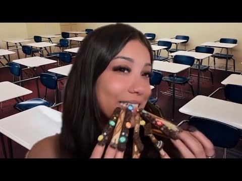 POV: Sitting Next To The Hot Cheeto Girl 🌶️👸🏻💅 XL NAIL ASMR