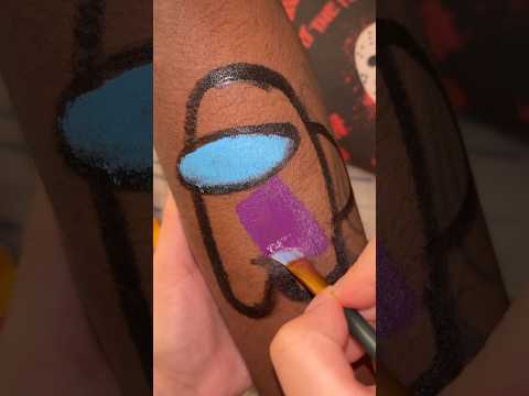 ASMR painting on my bf #asmr #asmrtriggers #sleep #painting #asmrsounds #relax