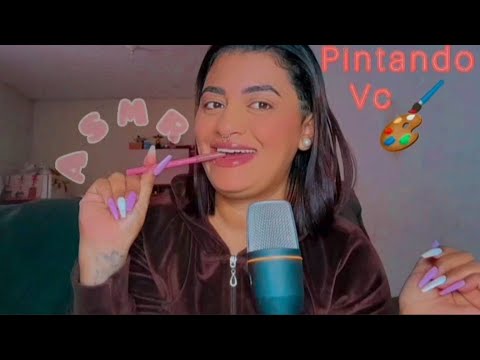 Asmr | SPIT PAINTING- pintando VOCÊ 🎨🖌💦