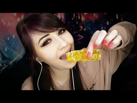 ASMR | I Tried Raw Honeycomb | I ALMOST CHOKE😂 | EXTREME Sticky Eating Sounds | Whispered