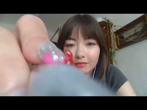 ASMR ☆ カメラを引っ掻く音 | ペン くし 綿棒