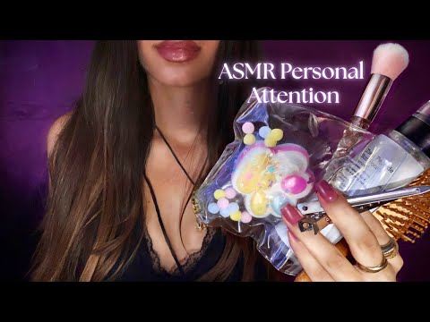 ASMR Taking Care of You Before Bed 🌙🧸 Personal Attention, Layered Sounds, Hair Brushing, Skincare