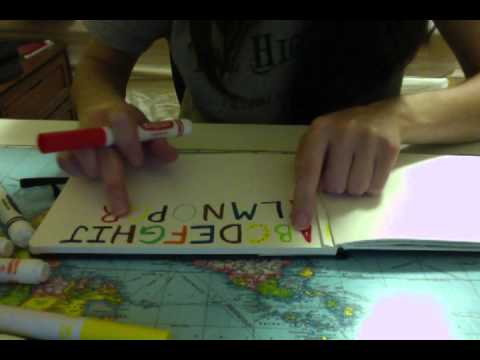 My Synaesthesia, colouring the alphabet and soft spoken ASMR