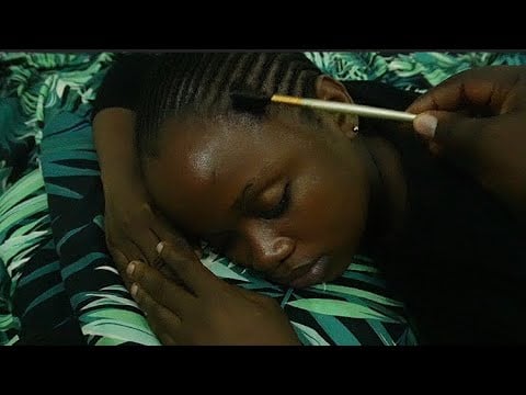 ASMR Relaxing Scalp Scratching, Hair Oiling & Head Massage 💆🏾‍♀️