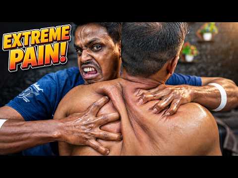 EXTREME PAIN! Strong Wrist Barber Live Head & Shoulder Massage ASMR