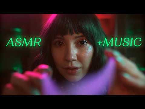 (Music Ver.) Night Lights ASMR 🎆 (Fiber Optic Wands, Glow Sticks, Layered Sounds, Visual Triggers)