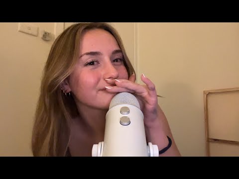 ASMR mouth sounds + inaudible whispers (+ a bunch of random stuff) 