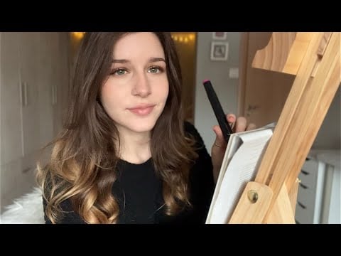 ASMR Drawing/Painting Your Portrait With Markers (whispered) ✍️ 🎨