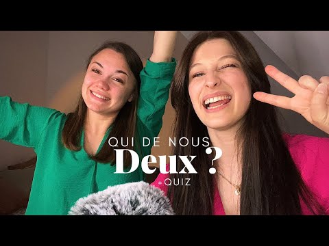 ASMR FR - QUI DE NOUS DEUX ? +QUIZ