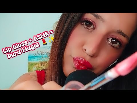 Sonidos de Lip Gloss ✨ | ASMR muy cerquita para relajarte 💋