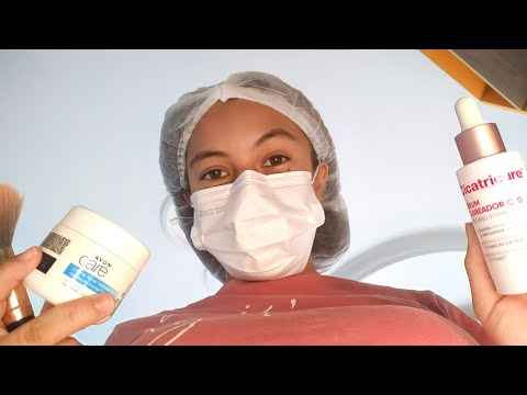 ASMR ROLEPLAY- Revitalização e Massagem Facial *Toques na tela