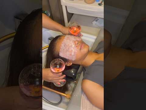 ASMR: Relaxing Thai Head Water Spa Massage with Tools and Hair Styling #shorts