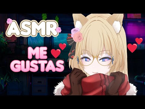 CHICA NERD y GAMER de clase SE ENAMORA DE TI💗 Roleplay ASMR Novia, Susurros suaves Vtuber [ESPAÑOL]