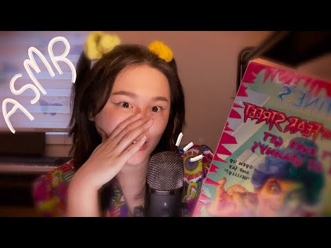 ASMR 🌼 reading to you, clicky cupped whispers & inaudible whispering at 100% sensitivity