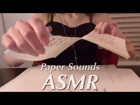 ASMR ｜Paper Sounds｜Tearing up, Ripping, Cutting with scissors｜Triggers for sleep（No Talking）