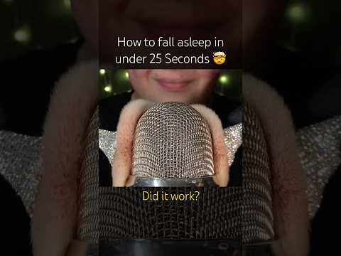 How to fall asleep in under 25 Seconds! ❤️ #asmr