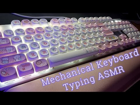 Mechanical keyboard Typing |ASMR| ⌨️😴✨ *background* study* sleep*