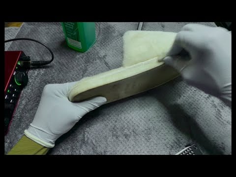 ASMR attempting to clean shoes 🙀