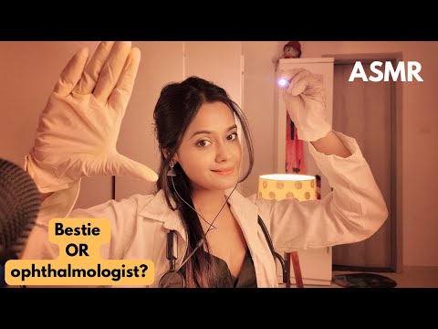 ASMR -Eye Test by Best Friend, the Ophthalmologist!👁️👁️💤 ❤️(HINDI ASMR) 💤💤