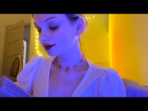 асмр читаю тебе перед сном🌙 | asmr mouth sounds | whisper