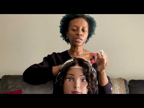 ASMR Curly Wig Install on Mannequin + Q&A