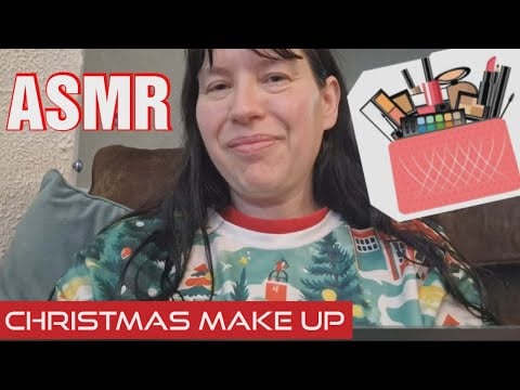ASMR Doing your Make Up for the Christmas Party      RP