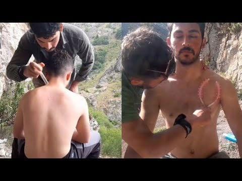 ASMR ŞİFA - SOUL CLEANING IN THE WONDERFUL NATURE, NECK, FACE MASSAGE, CHEST AND BACK MASSAGE