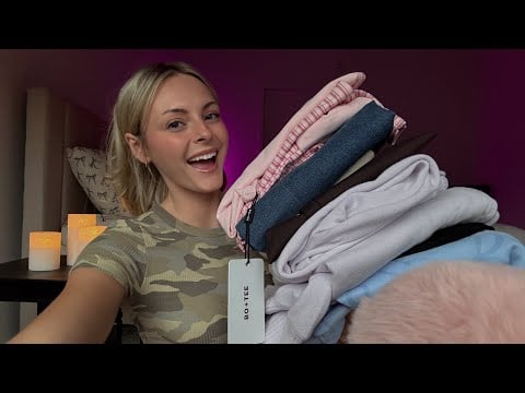 ASMR | Fall Clothing Haul - White Fox, Aerie, Bo+Tee
