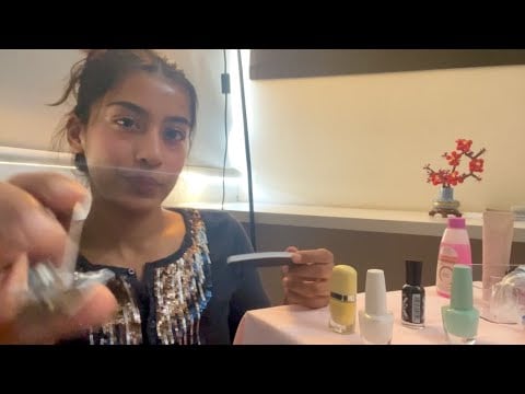 ASMR Manicure appointment but you fall asleep in the chair 