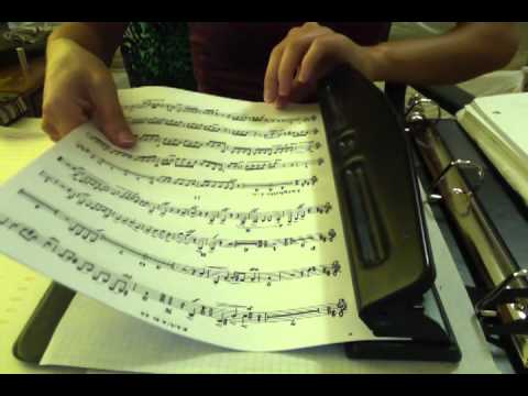 Organizing Sheet Music- paper sounds, softly spoken