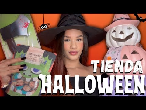 Asmr tienda de Halloween roleplay 🎃 (decoraciones, dulces y disfraces)