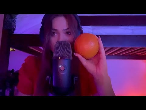 ASMR | Peeling an Orange in Your Ears~ :)