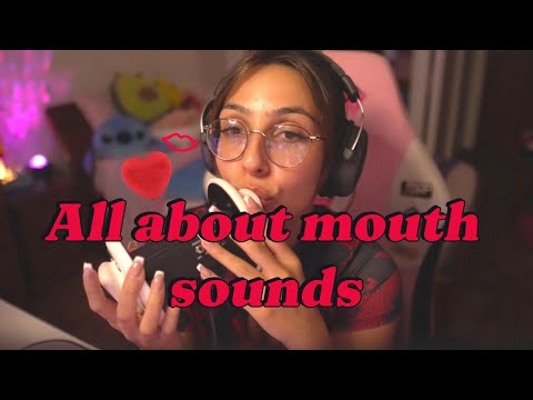 ASMR - All about mouth sounds 💋 (spit painting, ear kisses & licking combo)