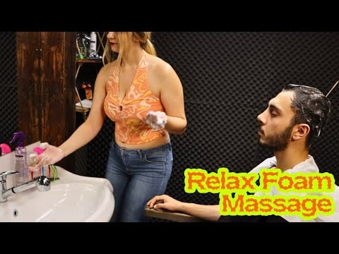 ASMR - Bubble Head Massage & Washing