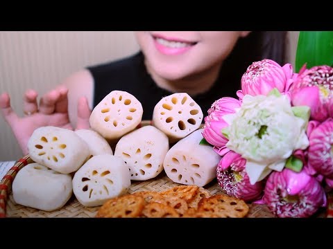 ASMR Lotus Root (EXTREME SATISFYING CRUNCH EATING SOUNDS) | LINH-ASMR