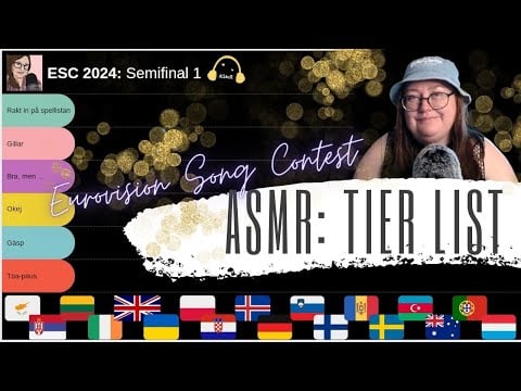 ASMR på svenska: Eurovision Song Contest semifinal 1 - vem är bäst?
