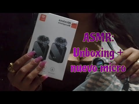 💤ASMR: UNBOXING DE MICRO NUEVO💤