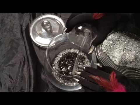 [ ASMR ] Black gloves with long Silver nails