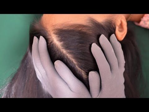 [ ASMR ] I Massage Your Scalp With Gloves Make You Feel Fall Asleep