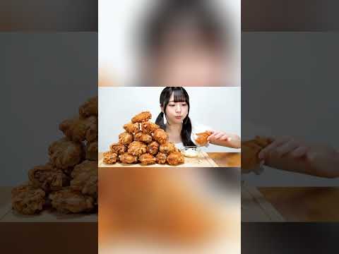 ASMR Eating Chicken Wings #asmrvideo #eatingsounds #mukbang