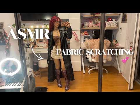 ₊˚⊹♡ ASMR - FABRIC SCRATCHING ON MY OUTFIT ✨💕