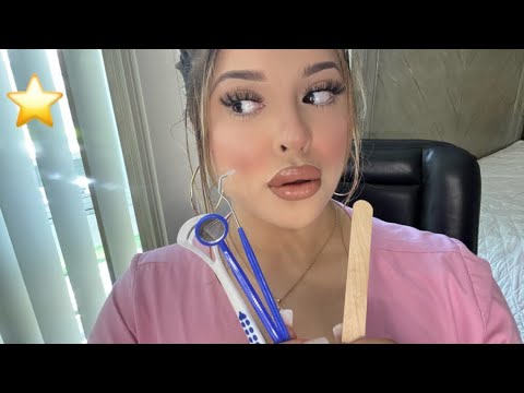 ASMR (the WORST reviewed) rude dentist roleplay 🙄🪥 fast & aggressive