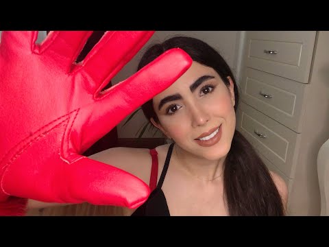 ASMR | Fast & Slow Hand Movements with Leather Gloves