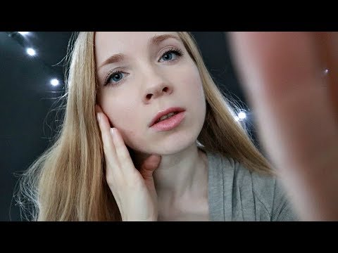 АСМР Зеркальные прикосновения😴Массаж лица кисточками/ASMR Face touching and massage/Visual triggers