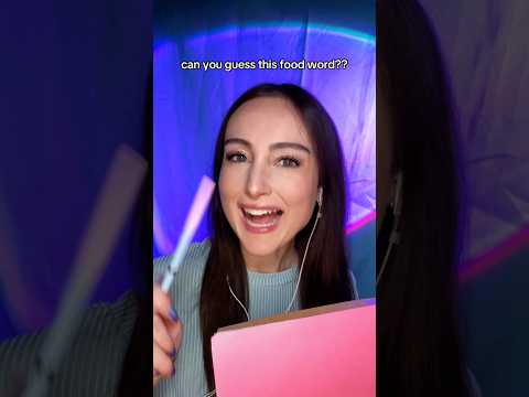 can you guess the food word?? #asmr