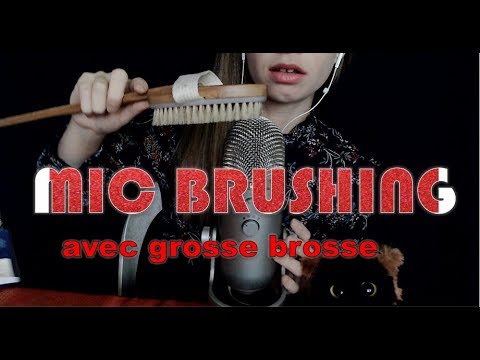 [ASMR français] Mic brushing avec brosse et tests voix (chuchotement, soft spoken, inaudible)