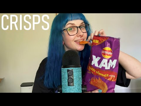 ASMR Eating Walkers MAX Extra Flamin’ Hot Crisps 🔥