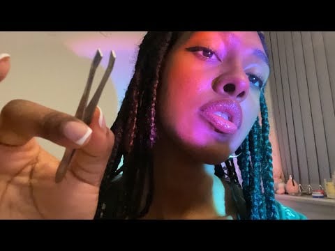 ASMR Plucking Away Your Negative Energy (Positive Affirmations, Plucking, Bubble Popping)