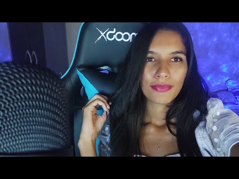 ASMR AO VIVO INAUGURANDO A CADEIRA GAMER COM MUITOS ARREPIOS 😱😴#asmrgatilhos #ASMRLIVE